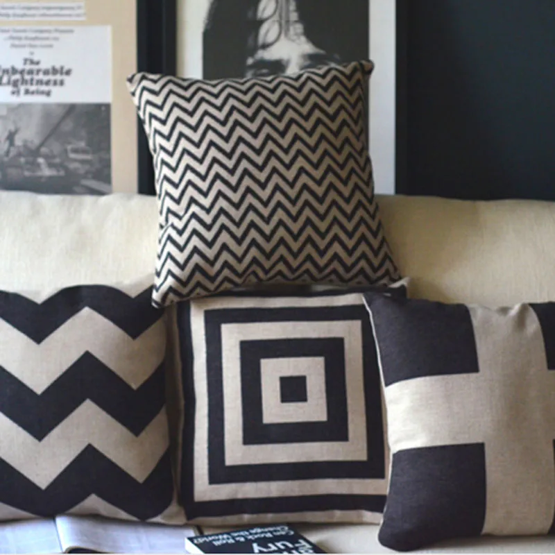 Fashion simply Classic Retro Cushion cover Geometric print 45x45 cm Minimalist Scandinavian cotton linen home decorative pillows
Fashion simply Classic Retro Cushion cover Geometric print 45x45 cm Minimalist Scandinavian cotton linen home decorative pillows