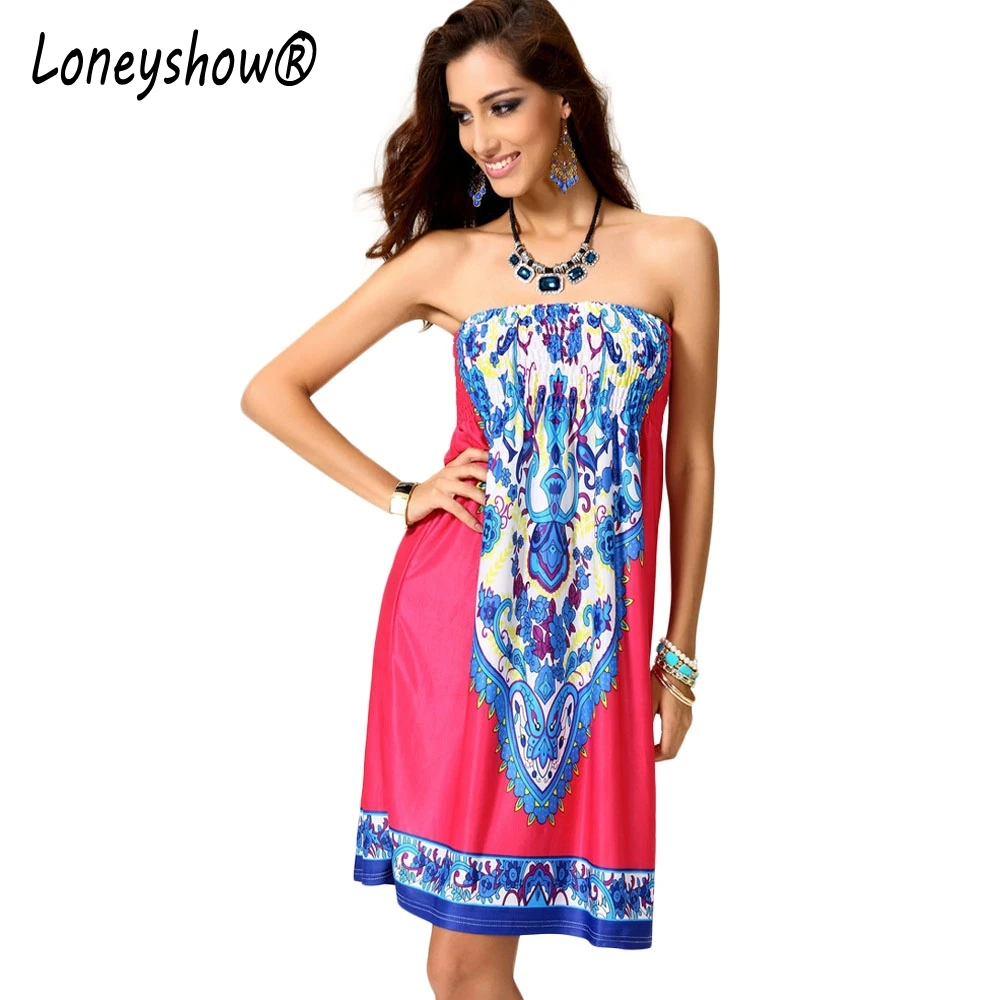 Loneyshow 2017 New Summer Women Vintage Floral Print Sexy Strapless Dress Casual Beach Dresses Female SunDress Rode Vestidos
Loneyshow 2017 New Summer Women Vintage Floral Print Sexy Strapless Dress Casual Beach Dresses Female SunDress Rode Vestidos