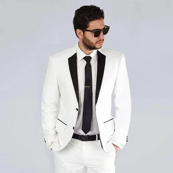 traje hombre Mens Suits for Wedding White Wedding Tuxedo Suit 2 Pieces Jacket+Pants Man Suit Costume Homme Terno Masculino
traje hombre Mens Suits for Wedding White Wedding Tuxedo Suit 2 Pieces Jacket+Pants Man Suit Costume Homme Terno Masculino