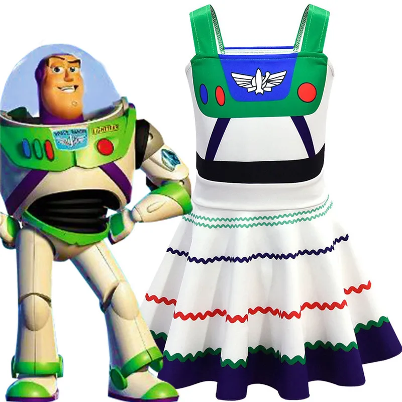 Toy Story 4 Buzz lightyear kid cosplay Costume Toy Story 4 Child Buzz lightyear Halter dress party costumes
Toy Story 4 Buzz lightyear kid cosplay Costume Toy Story 4 Child Buzz lightyear Halter dress party costumes