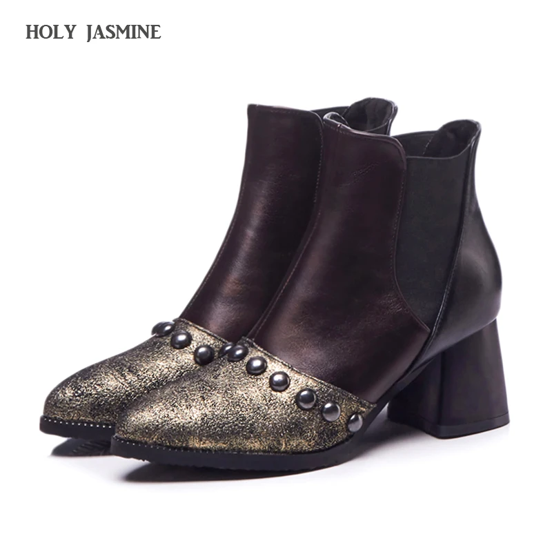 2018Autumn New Classic Brown Chelsea Boots Women Handmade PU Leather Ankle Boots Spring Lady Square Toe Short Motorcycle Booties
2018Autumn New Classic Brown Chelsea Boots Women Handmade PU Leather Ankle Boots Spring Lady Square Toe Short Motorcycle Booties