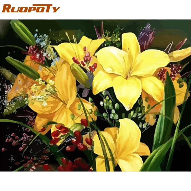 RUOPOTY Frame Flowers DIY Painting By Numbers Kit Handpainted Oil Painting Modern Wall Art Picture For Home Decor 40x50cm Arts
RUOPOTY Frame Flowers DIY Painting By Numbers Kit Handpainted Oil Painting Modern Wall Art Picture For Home Decor 40x50cm Arts