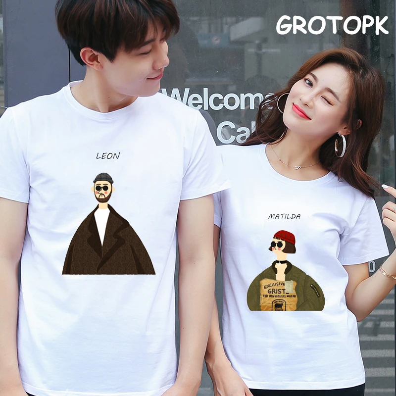 Leon and Matilda Prints Couple Clothes for Men/women Summer Tops The Professional Female T-shirt Korean Fashion Harajuku T Shirt
Leon and Matilda Prints Couple Clothes for Men/women Summer Tops The Professional Female T-shirt Korean Fashion Harajuku T Shirt