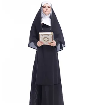 Adult Holy Sister Nun Costume Halloween Cosplay Nun Costume Black Sets For Women Party Role-Play Outfit Fancy Dress Plus Size
Adult Holy Sister Nun Costume Halloween Cosplay Nun Costume Black Sets For Women Party Role-Play Outfit Fancy Dress Plus Size