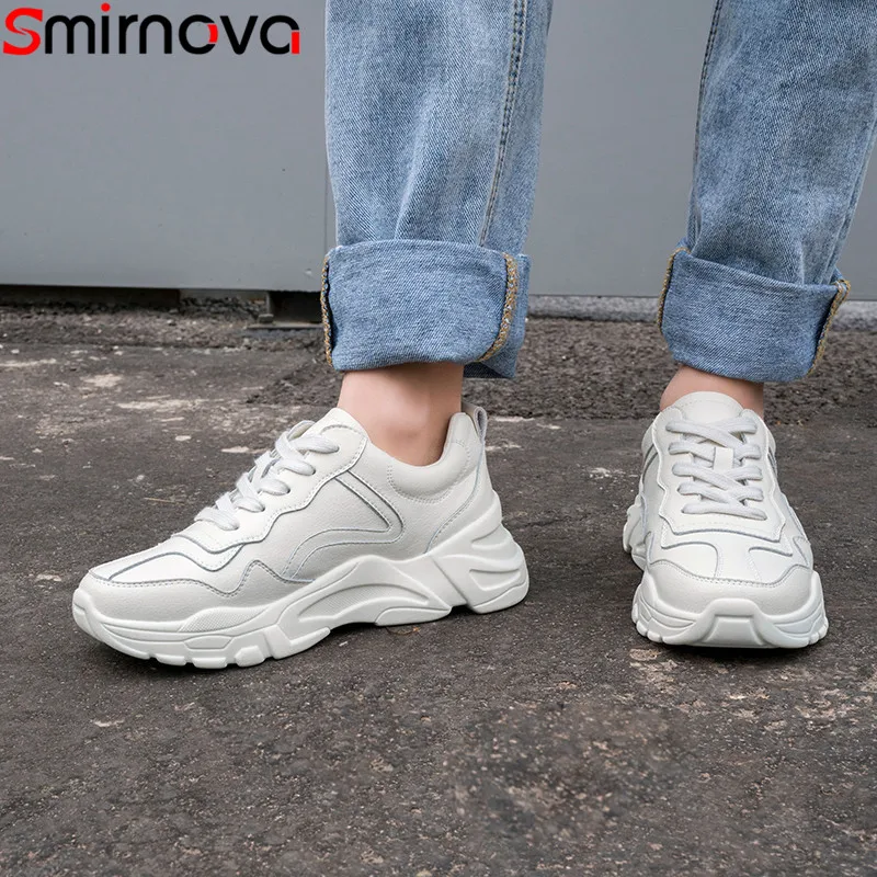 Smirnova 2019 new shoes woman round toe lace up genuine leather shoes Casual sneakers women comfortable flats women
Smirnova 2019 new shoes woman round toe lace up genuine leather shoes Casual sneakers women comfortable flats women