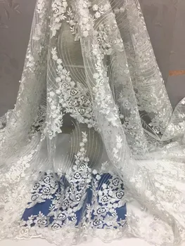 Latest white Nigerian French Lace Fabric Bridal African Tulle Mesh Fabric For Wedding African Lace Material With Beaded !506
Latest white Nigerian French Lace Fabric Bridal African Tulle Mesh Fabric For Wedding African Lace Material With Beaded !506