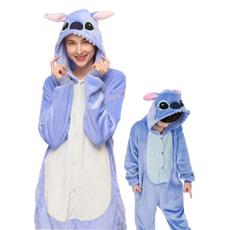 

Adults Kids Onesie Animal Pajamas Sets Cartoon Sleepwear Unicorn Pajamas Winter Unicornio Women Childs Flannel Hooded Kigurumi