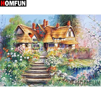 HOMFUN Full Square/Round Drill 5D DIY Diamond Painting "House flower" 3D Embroidery Cross Stitch 5D Home Decor gift A17246
HOMFUN Full Square/Round Drill 5D DIY Diamond Painting "House flower" 3D Embroidery Cross Stitch 5D Home Decor gift A17246