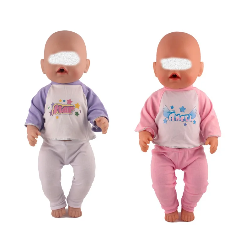 Star or Angel Front T-shirt with pants outfit set for 17 inch baby dolls clothes for 43cm bebe new born doll baby gifts
Star or Angel Front T-shirt with pants outfit set for 17 inch baby dolls clothes for 43cm bebe new born doll baby gifts