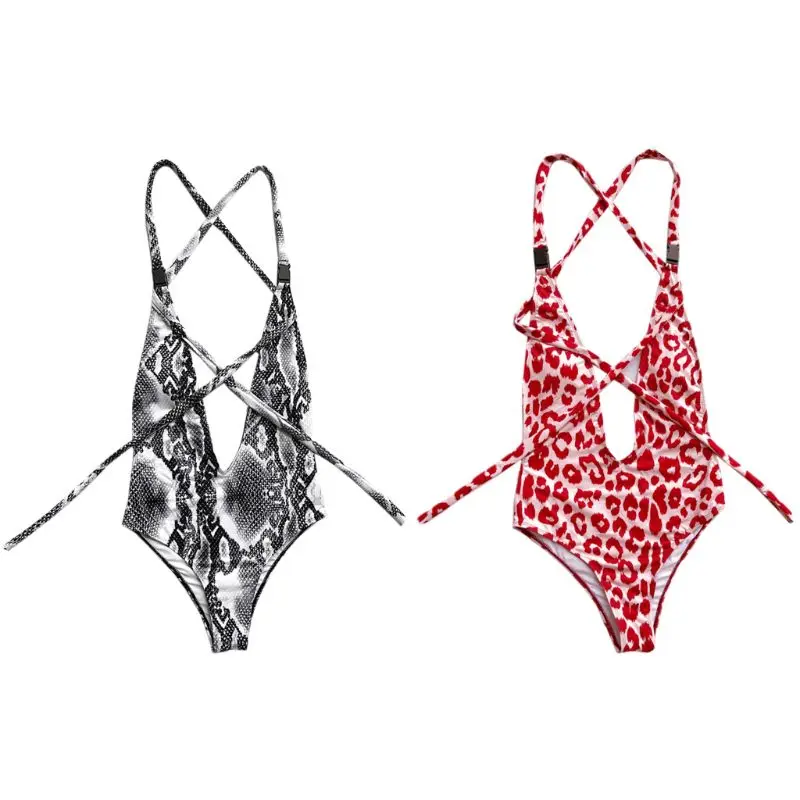 New Arrival Women Swimsuit One-piece Suit Swimwear Sexy Deep V Bikini Lady Leopard Print Cross Strap Bathers Fashion Swimming
New Arrival Women Swimsuit One-piece Suit Swimwear Sexy Deep V Bikini Lady Leopard Print Cross Strap Bathers Fashion Swimming