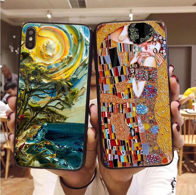 Van Gogh Star print cover Tempered Glass Back Case For iphone X 7 8 TPU case For Samsung s8 s9 Artist Art Floral Luxury Shell
Van Gogh Star print cover Tempered Glass Back Case For iphone X 7 8 TPU case For Samsung s8 s9 Artist Art Floral Luxury Shell