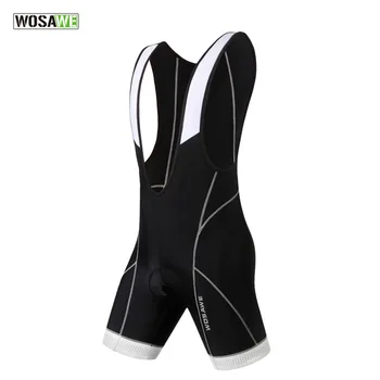 

Wosawe Cycling Suspender Shorts Bretelle Ciclismo Breathable Men Women Clothing Reflective Silica Gel Pad Quick Dry Motocross