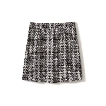 2019 Spring Autumn Women New High Waist Bodycon Tweed Skirts Ladies Elegant Plaid Woolen Mini Skirt Y151
2019 Spring Autumn Women New High Waist Bodycon Tweed Skirts Ladies Elegant Plaid Woolen Mini Skirt Y151