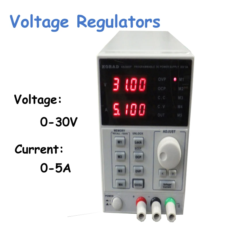 High Precision Digital DC Power Supply Adjustable 0-30V 0-5A for Scientific Research Service Laboratory KA3005D
High Precision Digital DC Power Supply Adjustable 0-30V 0-5A for Scientific Research Service Laboratory KA3005D