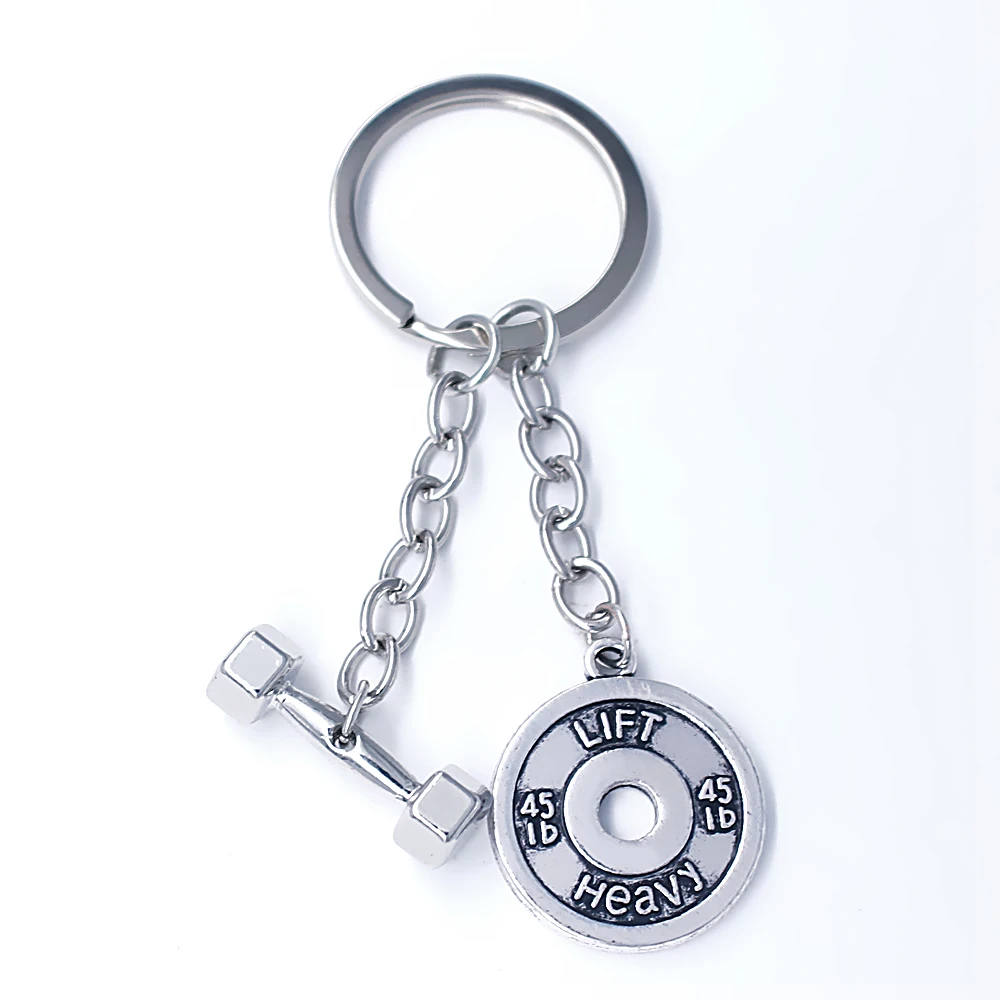 Fashion Design Gym 3D Metal Heavy Barbell Dumbbells kettlebell pendant DIY Keychain FIT for Fitness Gift Souvenir Key holder
Fashion Design Gym 3D Metal Heavy Barbell Dumbbells kettlebell pendant DIY Keychain FIT for Fitness Gift Souvenir Key holder