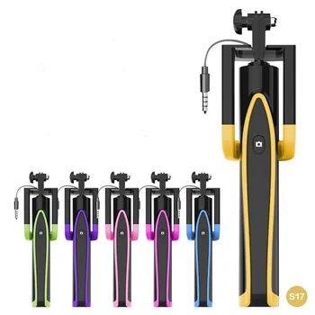 S17 Mini Wired Handheld Selfie Stick For Iphone6 6s Plus Android Portable Extendable Monopod for Samsung Xiaomi Smartphones
S17 Mini Wired Handheld Selfie Stick For Iphone6 6s Plus Android Portable Extendable Monopod for Samsung Xiaomi Smartphones
