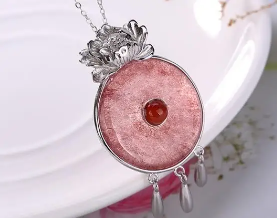 Sterling S925 925 silver Pendant necklace natural stone for woman vintage 27*45MM
Sterling S925 925 silver Pendant necklace natural stone for woman vintage 27*45MM