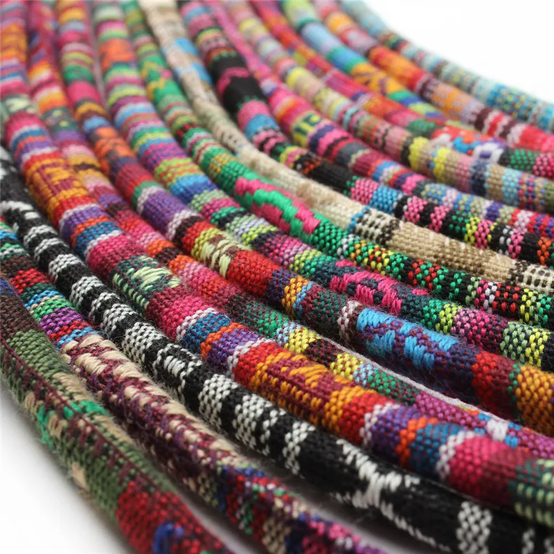 5 Meter Multi Colors Cotton Cord Handmade 6mm Round Fabric Ethnic Rope Textile Wrap Embroider Cords for DIY Bracelets Making
5 Meter Multi Colors Cotton Cord Handmade 6mm Round Fabric Ethnic Rope Textile Wrap Embroider Cords for DIY Bracelets Making