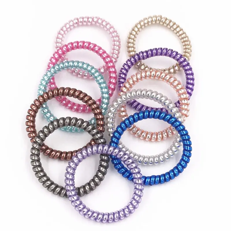 10PCS Elastic Hair Bands Girls Hair Accessories Rubber Band Headwear Hair Rope Spiral Shape Women Hair Ties Gum Telephone Wire
10PCS Elastic Hair Bands Girls Hair Accessories Rubber Band Headwear Hair Rope Spiral Shape Women Hair Ties Gum Telephone Wire