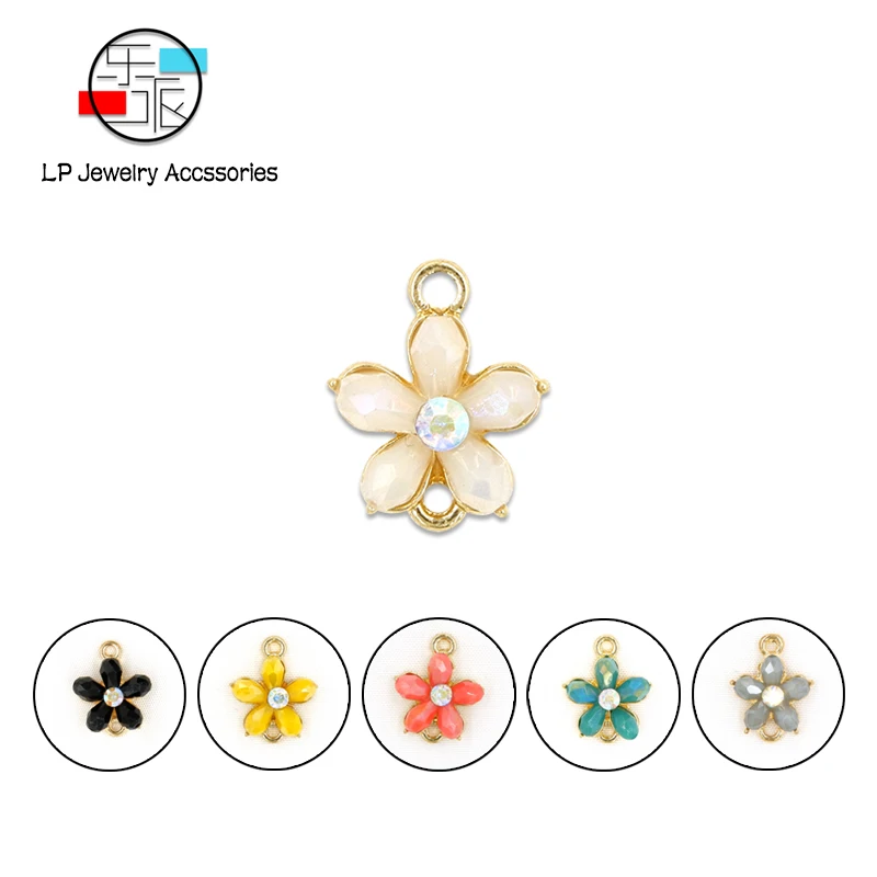 Cute Double Circl crystal flower DIY Earrings making handmade Charms Connectors Accessories Korean Jewelry Findings 10pcs/lot
Cute Double Circl crystal flower DIY Earrings making handmade Charms Connectors Accessories Korean Jewelry Findings 10pcs/lot