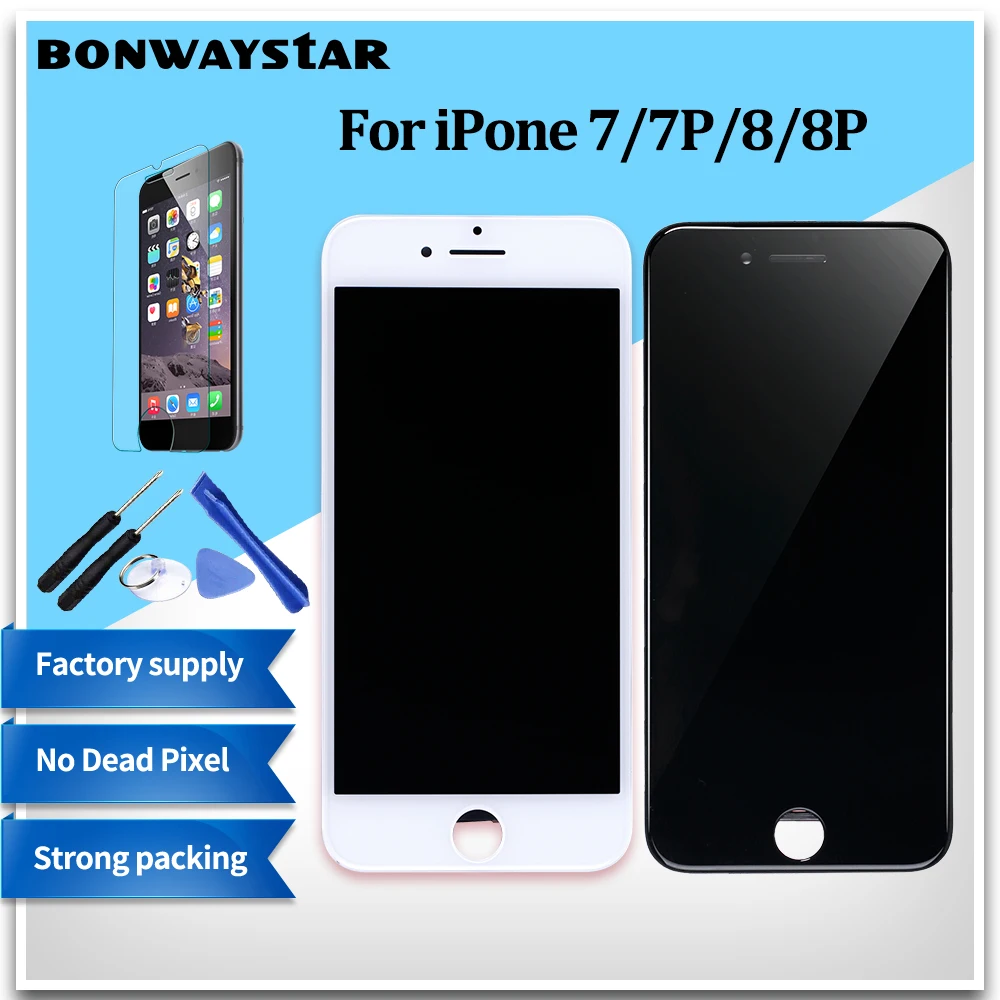 100% AAA++ quality LCD Screen For iPhone 8 Plus Screen LCD Display Digitizer Touch Module 8 Screen with 3D touch Replacement LCD
100% AAA++ quality LCD Screen For iPhone 8 Plus Screen LCD Display Digitizer Touch Module 8 Screen with 3D touch Replacement LCD