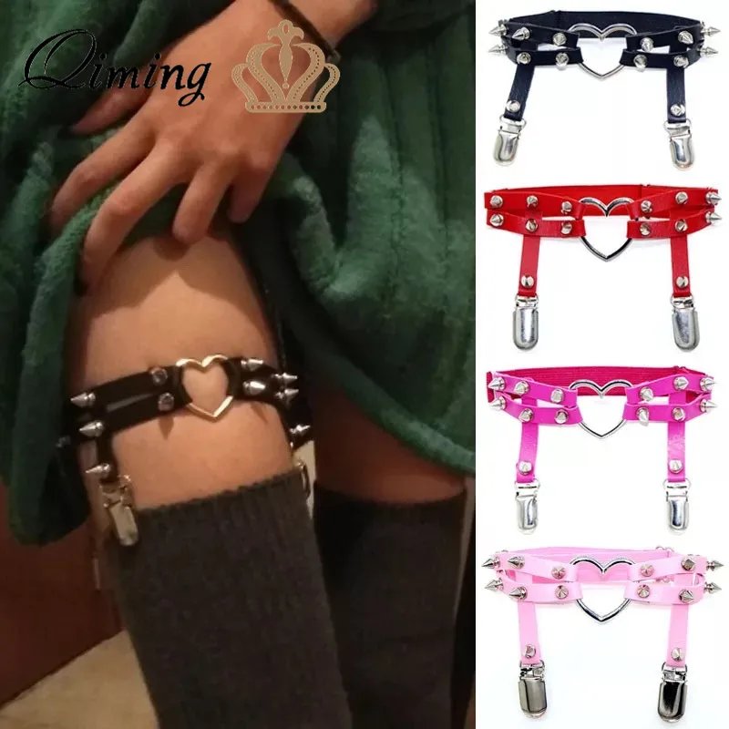 Punk Rivet Garter Belt Stockings Harajuku Leg Ring Bondage Belts Rock Sexy Harness Female Women Jewelry Cosplay Gift
Punk Rivet Garter Belt Stockings Harajuku Leg Ring Bondage Belts Rock Sexy Harness Female Women Jewelry Cosplay Gift