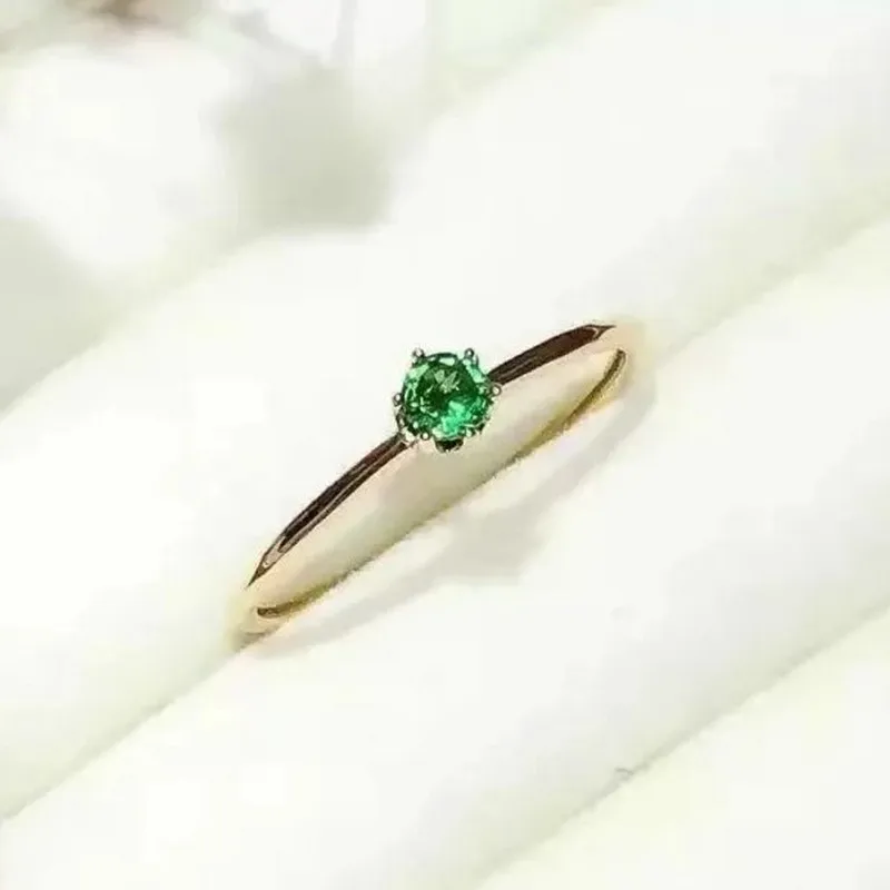 Fidelity Natural emerald Rings s925 sterling silver Natural 3mm green gemstone simple fashion fine Jewelry for women wedding
Fidelity Natural emerald Rings s925 sterling silver Natural 3mm green gemstone simple fashion fine Jewelry for women wedding