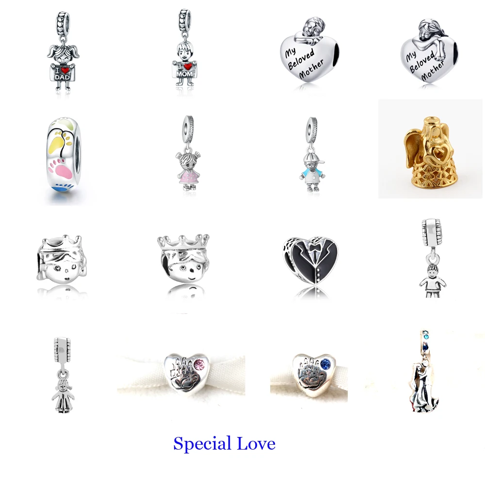 ZMZY Original 925 Sterling Silver Charm Family Special Love Beads Fit Pandora Bracelets for Women Authentic Fashion Jewelry Gift
ZMZY Original 925 Sterling Silver Charm Family Special Love Beads Fit Pandora Bracelets for Women Authentic Fashion Jewelry Gift