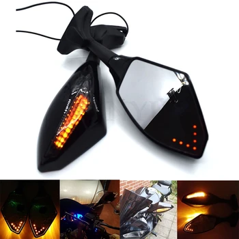 Universal Motorcycle Rear View Side Wing Mirrors w/ LED Turn Signal Light For Honda CBR900RR Hornet 250 NC700 VTX1300 VTR250
Universal Motorcycle Rear View Side Wing Mirrors w/ LED Turn Signal Light For Honda CBR900RR Hornet 250 NC700 VTX1300 VTR250