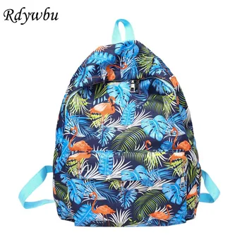 Rdywbu Cartoon Flamingo Leaves Printing Backpack Teenagers Preppy Book Schoolbag Girls Summer Travel Bag Mochila Rucksack B340
Rdywbu Cartoon Flamingo Leaves Printing Backpack Teenagers Preppy Book Schoolbag Girls Summer Travel Bag Mochila Rucksack B340