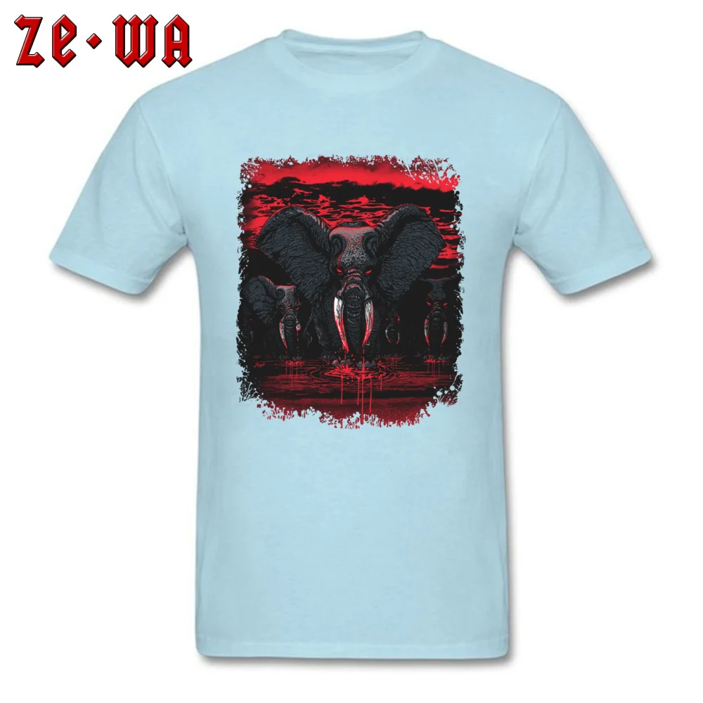 Leisure Blood Ivory Elephants Revenge T-Shirt Fashionable Summer Short Sleeve O-Neck Tops Tees Cotton Men Normal Tshirts Blood Ivory Elephants Revenge light