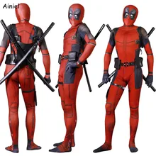 ainiel kids adult deadpool cosplay costume 3d printed lycra spandex zentai deadpool sets accessories halloween costume child boy