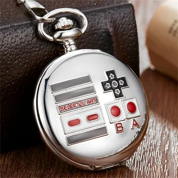 Luxury Silver Pocket Watch Creative SELECT START Game pad Button Design FOB Chain Fashion Unique Quartz Pocket Watches Reloj
Luxury Silver Pocket Watch Creative SELECT START Game pad Button Design FOB Chain Fashion Unique Quartz Pocket Watches Reloj