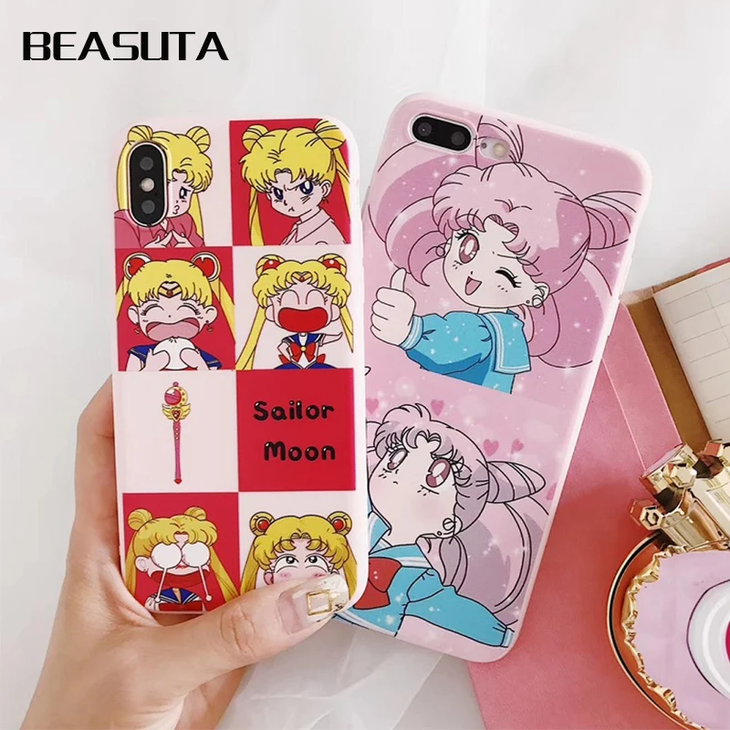 Cute Japen Cartoon Instagram popular anime Sailor Moon Soft case for iphone XS X 6S 7 7 8plus XR lovely cover for iphone XS MAX
Cute Japen Cartoon Instagram popular anime Sailor Moon Soft case for iphone XS X 6S 7 7 8plus XR lovely cover for iphone XS MAX