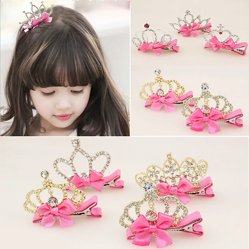 New Arrival Baby Girls Children Shiny Crown Rhinestone Hairpins Princess Ribbon Bow Crystal Hair Clip Pearl Barrette Accessories
New Arrival Baby Girls Children Shiny Crown Rhinestone Hairpins Princess Ribbon Bow Crystal Hair Clip Pearl Barrette Accessories