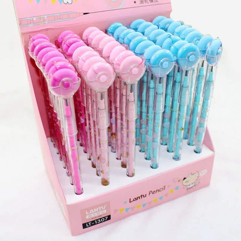 48Pcs/lot Roller with rubber bullet Mechanical pencil School Office Supply Student Stationery Kids Gift Automatic Pencil
48Pcs/lot Roller with rubber bullet Mechanical pencil School Office Supply Student Stationery Kids Gift Automatic Pencil