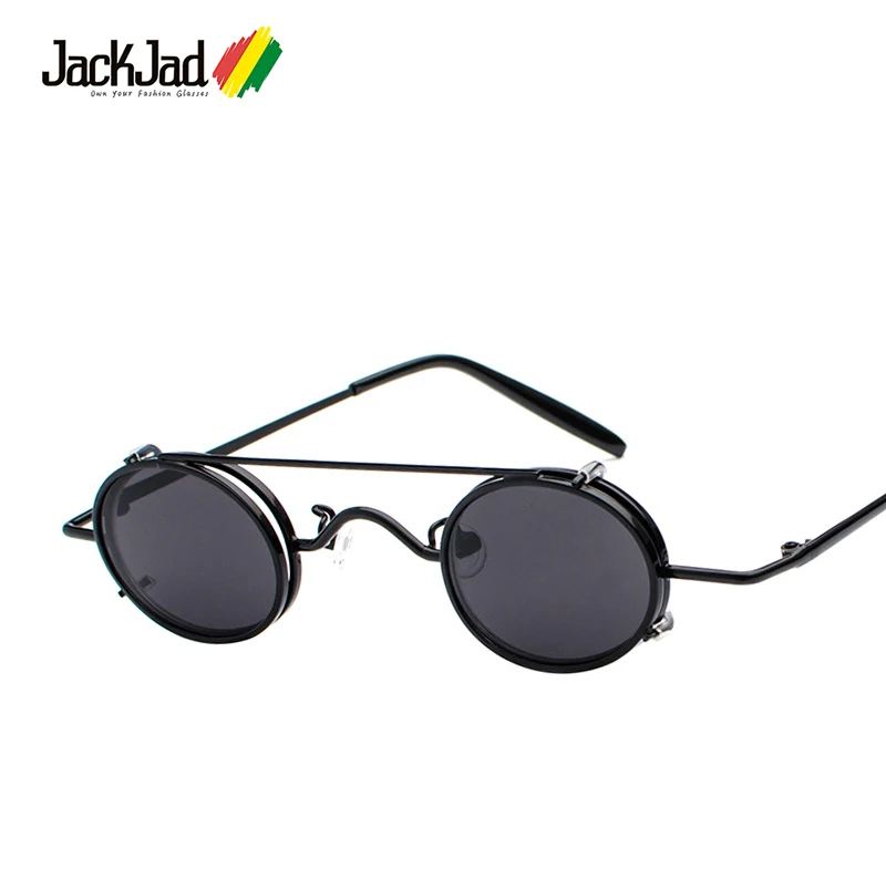 JackJad 2018 Fashion Small Oval Frame Gothic SteamPunk Style Sunglasses Cool Lens Removable Clip On Sun Glasses Oculos De Sol
JackJad 2018 Fashion Small Oval Frame Gothic SteamPunk Style Sunglasses Cool Lens Removable Clip On Sun Glasses Oculos De Sol