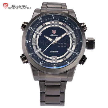SHARK Sport Watch Luxury Brand Men Relogio Dual Time Date Day Stainless Full Steel Quartz Male Clock Military Tag Watch / SH344
SHARK Sport Watch Luxury Brand Men Relogio Dual Time Date Day Stainless Full Steel Quartz Male Clock Military Tag Watch / SH344