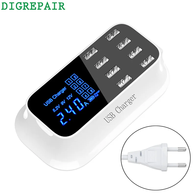 Quick Charge 3.0 Smart USB Type C Charger Station Led Display Fast Charging Power Adapter Desktop Strip Mobile Phone USB Charger
Quick Charge 3.0 Smart USB Type C Charger Station Led Display Fast Charging Power Adapter Desktop Strip Mobile Phone USB Charger