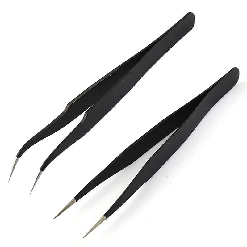 Nail Art Gel Picking Tool Rhinestones Gem Decor Black Eyelash Tweezers Anti-static hand clip 1.5MM black tweezers
Nail Art Gel Picking Tool Rhinestones Gem Decor Black Eyelash Tweezers Anti-static hand clip 1.5MM black tweezers