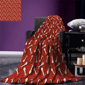Mushroom Throw Autumn Pattern with Amanita Muscaria Psychedelic Food Forest Woodland Warm Microfiber Blanket
Mushroom Throw Autumn Pattern with Amanita Muscaria Psychedelic Food Forest Woodland Warm Microfiber Blanket