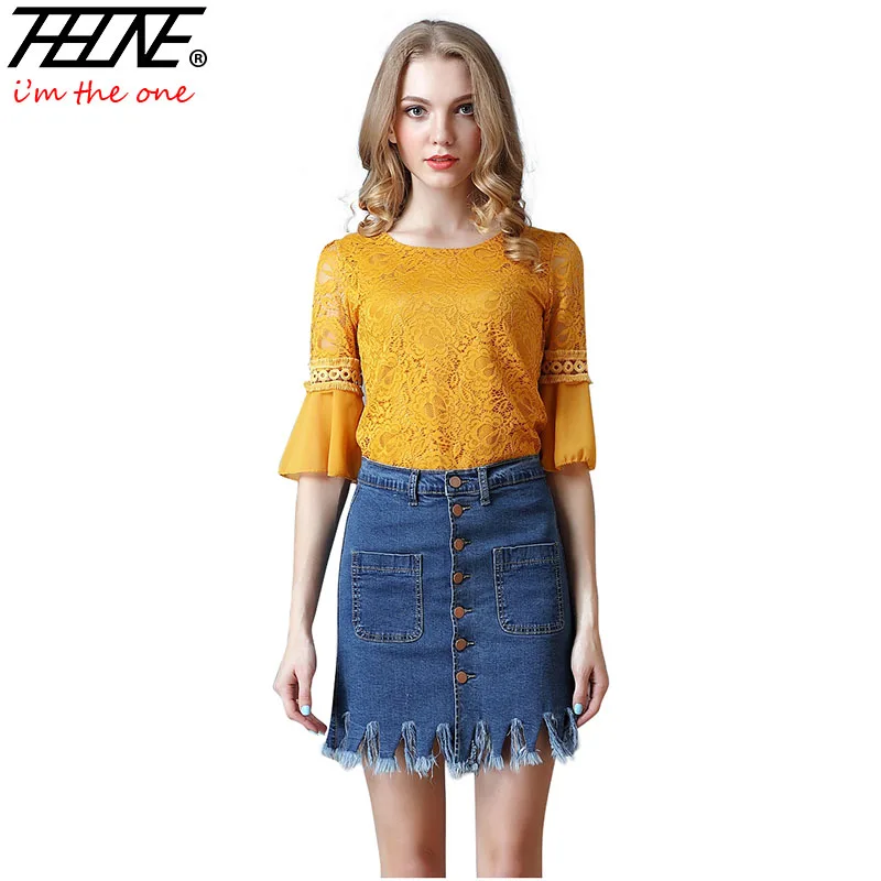 THHONE 2018 Denim Skirts Women Button Up Tassel High Fashion Pockets Design Sexy Short Casual Ripped Women's Mini Jeans Skirts
THHONE 2018 Denim Skirts Women Button Up Tassel High Fashion Pockets Design Sexy Short Casual Ripped Women's Mini Jeans Skirts