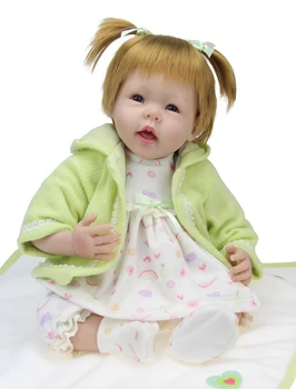 55cm 22"Silicone Reborn Baby Doll Toy Girl Golden Hair Brinquedos Babies Doll Toys Play House Bonecas For Kid Birthday Gifts
55cm 22"Silicone Reborn Baby Doll Toy Girl Golden Hair Brinquedos Babies Doll Toys Play House Bonecas For Kid Birthday Gifts