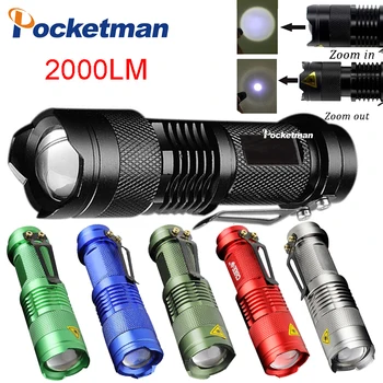 ZK41 LED Tactical Flashlight 2000LM Q5 Powerful Flashlight LED Laterna 3 Modes Zoomable 6 Colors Torch 1*AA/1*14500
ZK41 LED Tactical Flashlight 2000LM Q5 Powerful Flashlight LED Laterna 3 Modes Zoomable 6 Colors Torch 1*AA/1*14500