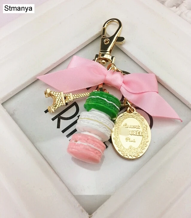 Luxury Rhinestone In France Eiffel Tower cake macarons keychain keyring charm women handbag bag key chain ring holder Gift
Luxury Rhinestone In France Eiffel Tower cake macarons keychain keyring charm women handbag bag key chain ring holder Gift