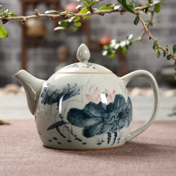200ml Genuine Longquan celadon Landscape painting Teapot handmade flower pottery Kung Fu Tea Pot kettle retro home use teapot
200ml Genuine Longquan celadon Landscape painting Teapot handmade flower pottery Kung Fu Tea Pot kettle retro home use teapot
