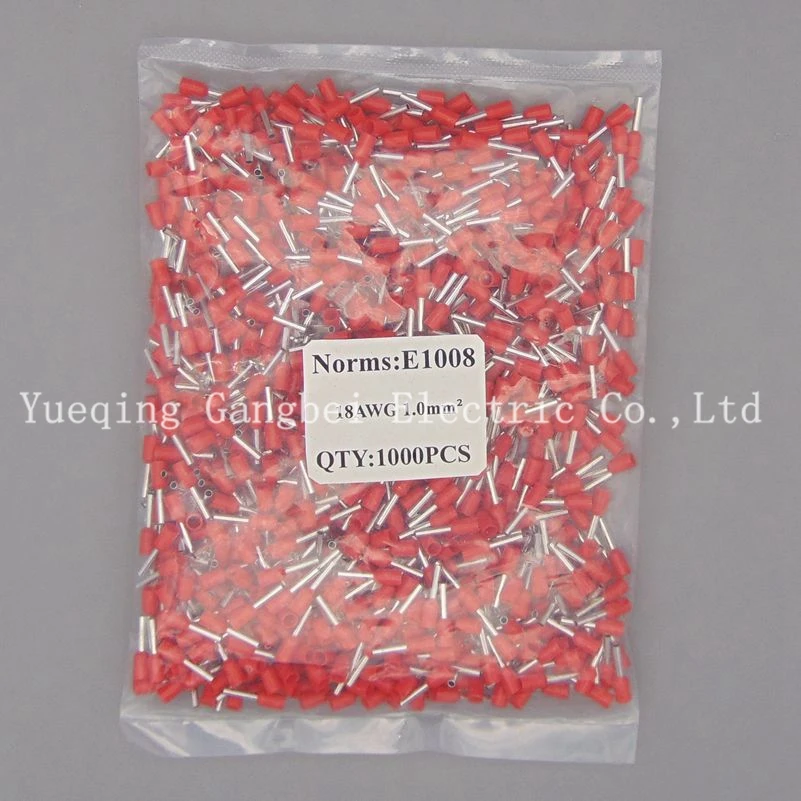red E1008 Wire Copper Crimp Connector Insulated Cord Pin End crimp Terminal 18AWG 1mm
red E1008 Wire Copper Crimp Connector Insulated Cord Pin End crimp Terminal 18AWG 1mm