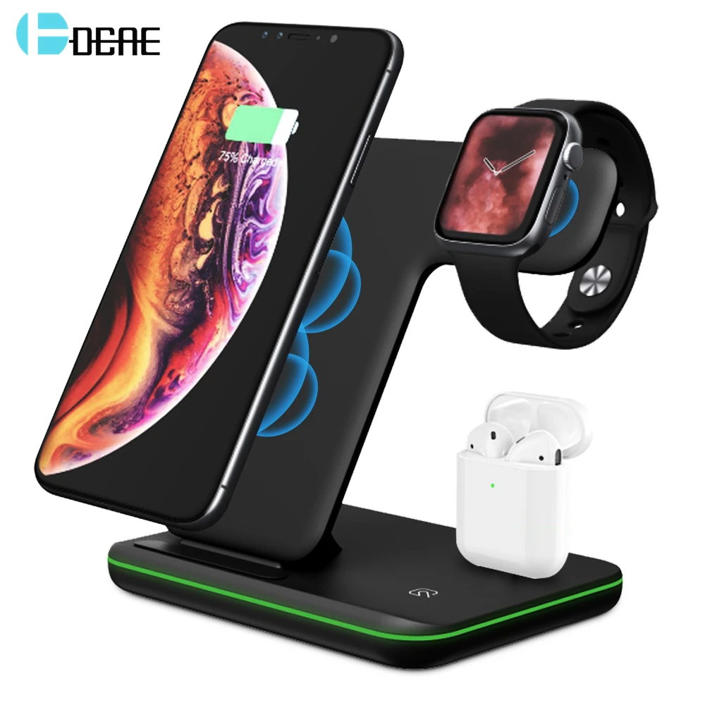 FDGAO 15W Qi Wireless Charger For Apple Watch 2 3 4 Airpods 3 In 1 Fast Charging for iPhone XS Max XR X 8 Plus Samsung S10 S9 S8
FDGAO 15W Qi Wireless Charger For Apple Watch 2 3 4 Airpods 3 In 1 Fast Charging for iPhone XS Max XR X 8 Plus Samsung S10 S9 S8