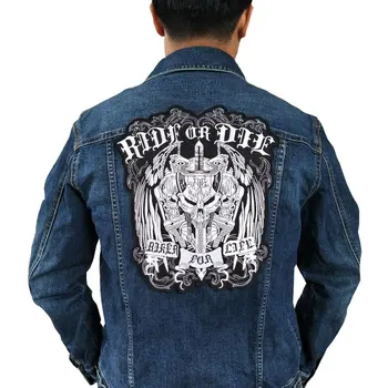 ride or die biker patch for Jacket backing, punk motorcycle embroidery skeleton biker badge, skull patch Garment Accessory
ride or die biker patch for Jacket backing, punk motorcycle embroidery skeleton biker badge, skull patch Garment Accessory