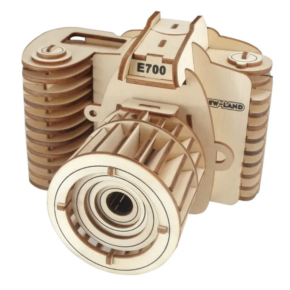 Wooden 3D Puzzle Camera Construction and Transportation DIY Handmade Jigsaw Puzzle Early Learning Educational Toys for Children
Wooden 3D Puzzle Camera Construction and Transportation DIY Handmade Jigsaw Puzzle Early Learning Educational Toys for Children